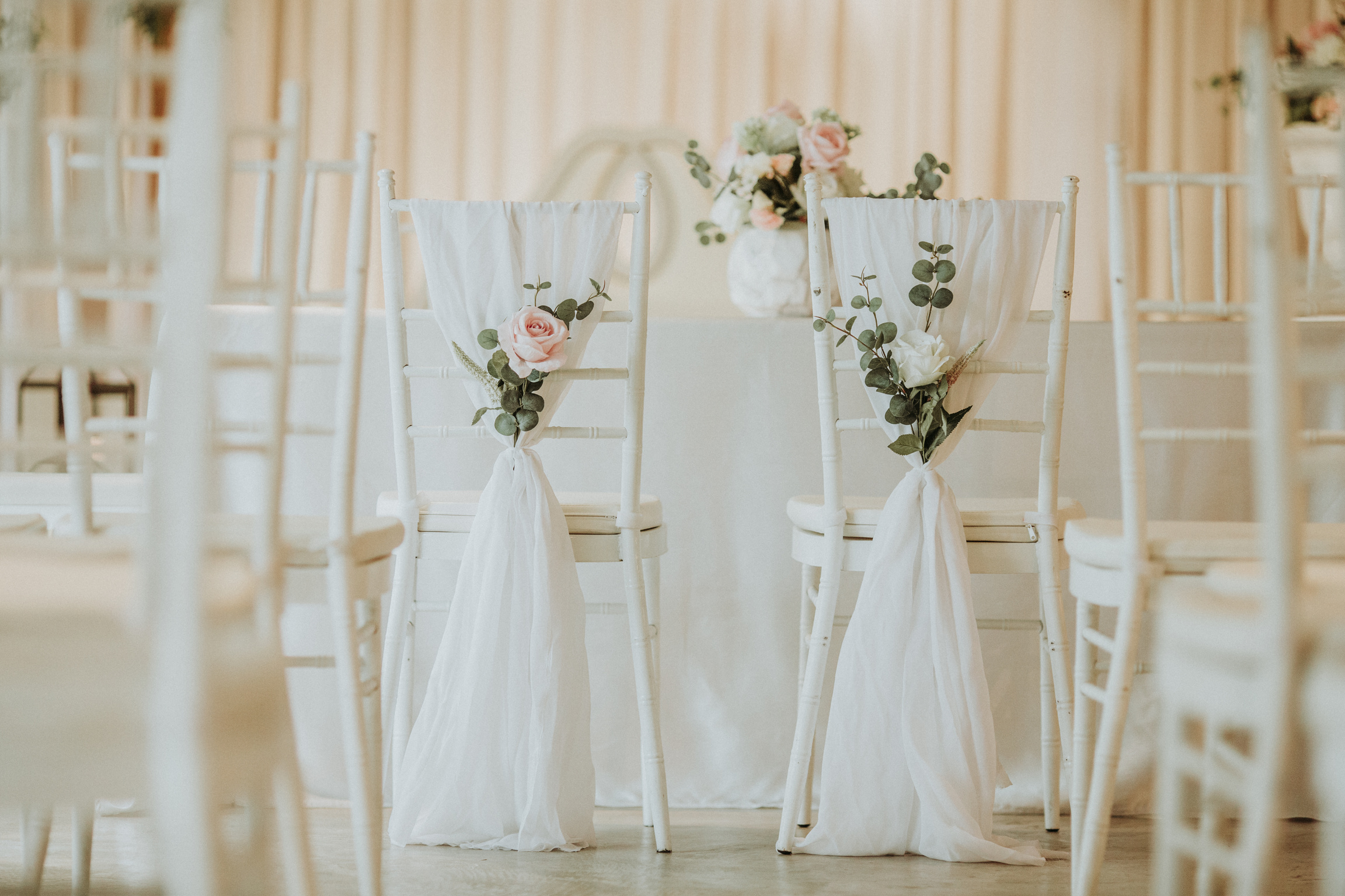White Wedding Decorations for Reception